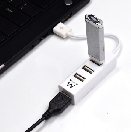Hub USB Ewent EW1122 4 Portas USB 2.0 Branco 2